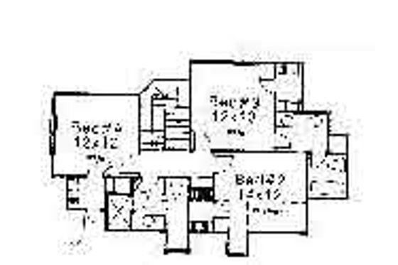 Floor Plan - Upper Floor for Colonial House Plan #310-714 - 4 bed, 3.5 bath