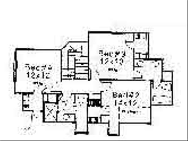 Colonial Floor Plan - Upper Floor Plan #310-714
