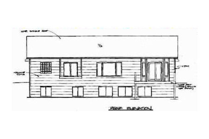 Dream House Plan - Exterior - Rear Elevation for Traditional House Plan #58-125 - 3 bed, 2 bath