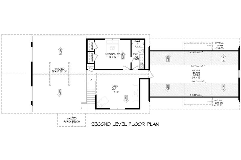 Architectural House Design - Floor Plan - Upper Floor for Country House Plan #932-1387 - 4 bed, 3.5 bath