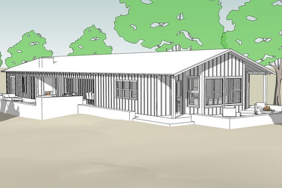 Modern ranch house plan