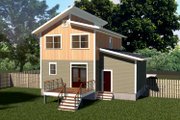 Modern Style House Plan - 3 Beds 2.5 Baths 1265 Sq/Ft Plan #79-371 Exterior 