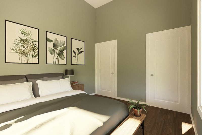 Architectural House Design - Interior - Bedroom 3 for Barndominium House Plan #1064-445 - 2 bed, 1 bath