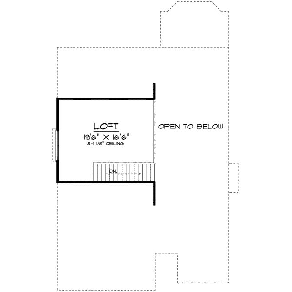 Ranch Floor Plan - Upper Floor Plan #70-658