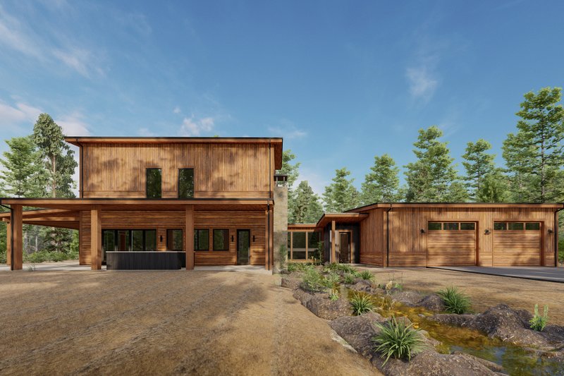 House Design - Exterior - Other Elevation 9 for Modern House Plan #1092-59 - 3 bed, 3.5 bath