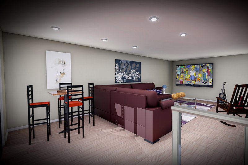 House Blueprint - Interior - Family Room 1 for Ranch House Plan #70-1506 - 3 bed, 2.5 bath