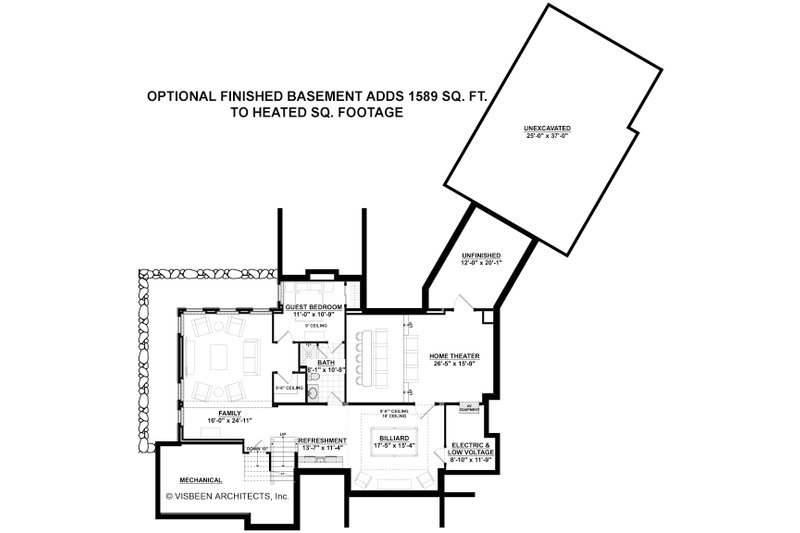 Home Plan - Optional Finished Basement