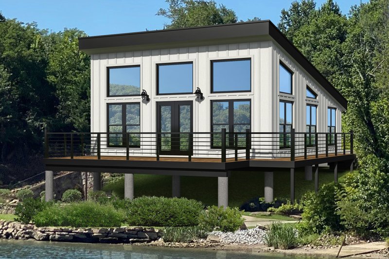 House Design - Modern Exterior - Front Elevation Plan #932-343