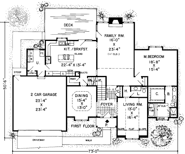 European Floor Plan - Main Floor Plan #312-268