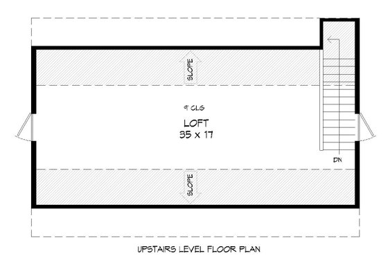 Floor Plan - Upper Floor for Farmhouse House Plan #932-133, 0 bath