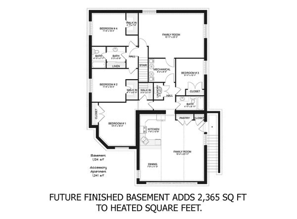 Home Plan - Drawn with future finishing 