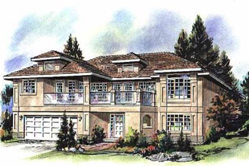 Dream House Plan - European Exterior - Front Elevation Plan #18-153