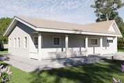Farmhouse Style House Plan - 2 Beds 1 Baths 960 Sq/Ft Plan #1106-174 Exterior 
