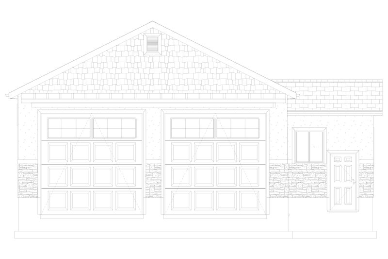 Architectural House Design - Exterior - Front Elevation 3 for Traditional House Plan #1060-132, 0 bath