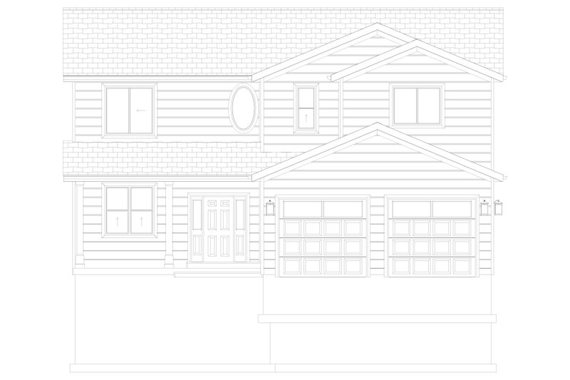 Home Plan - Exterior - Front Elevation 5 for Farmhouse House Plan #1060-360 - 4 bed, 2.5 bath
