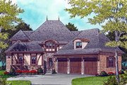 European Style House Plan - 4 Beds 3 Baths 3858 Sq/Ft Plan #413-116 