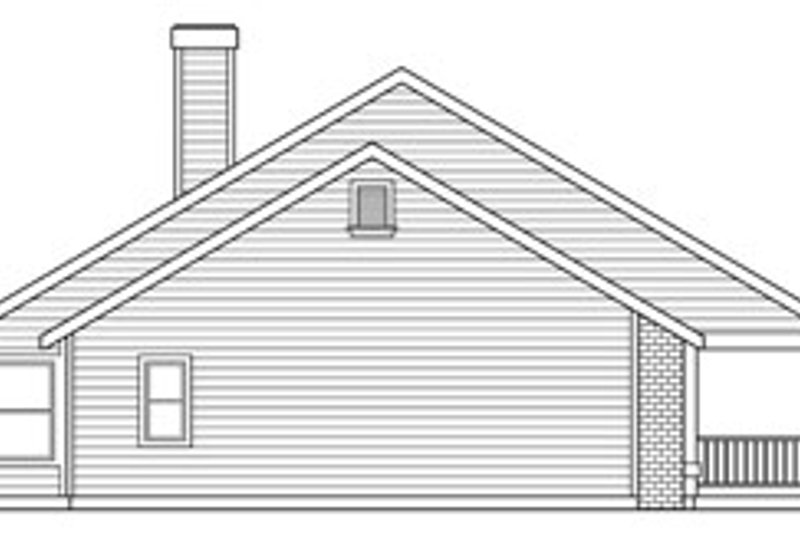 House Plan Design - Exterior - Other Elevation for Ranch House Plan #124-273 - 3 bed, 2 bath