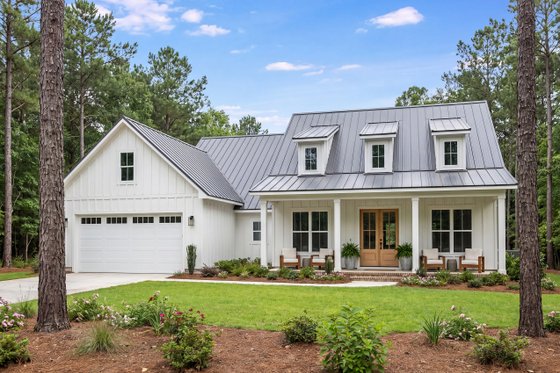 Exterior - Front Elevation 4 for Farmhouse House Plan #430-241 - 3 bed, 2 bath