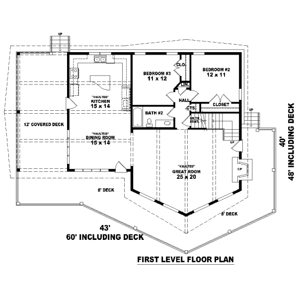 Contemporary Floor Plan - Main Floor Plan #81-13644