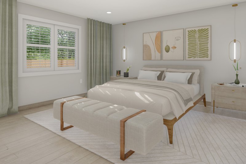 Dream House Plan - Interior - Master Bedroom 1 for Ranch House Plan #1060-14 - 3 bed, 2 bath