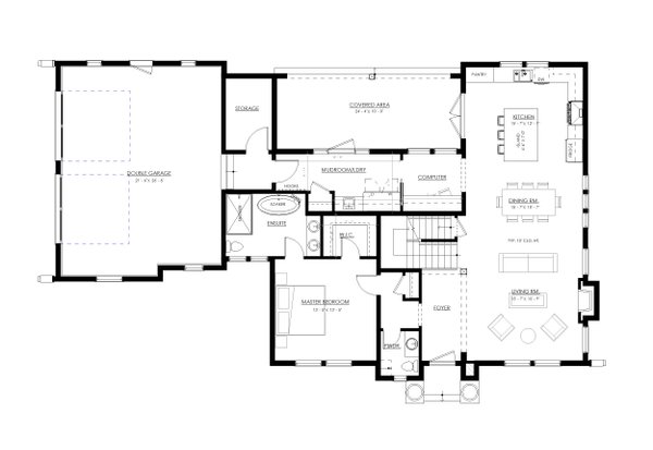 European Floor Plan - Main Floor Plan #1114-66