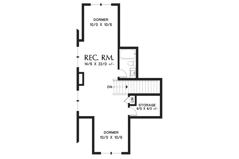 Dream House Plan - Floor Plan - Upper Floor for Craftsman House Plan #48-957 - 3 bed, 3 bath