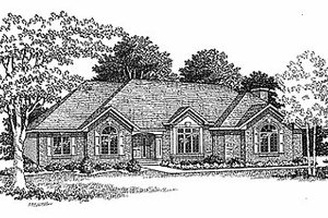 Traditional Exterior - Front Elevation Plan #70-261