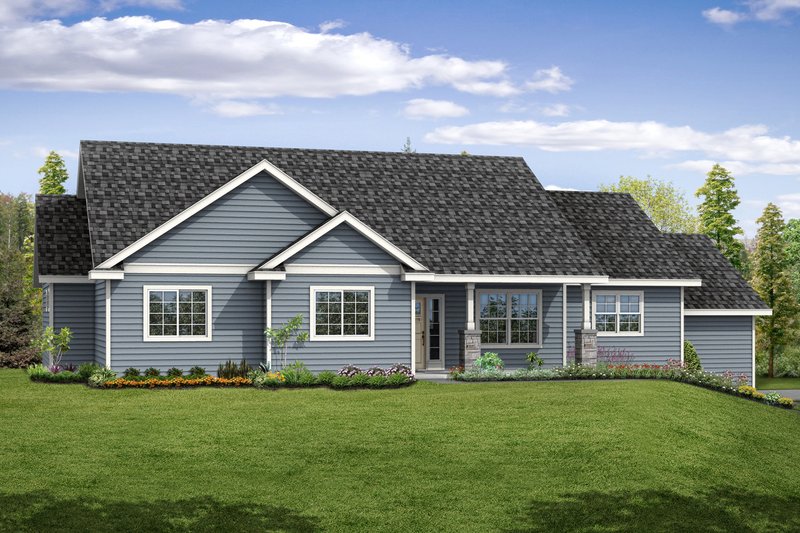 House Design - Country Exterior - Front Elevation Plan #124-1059