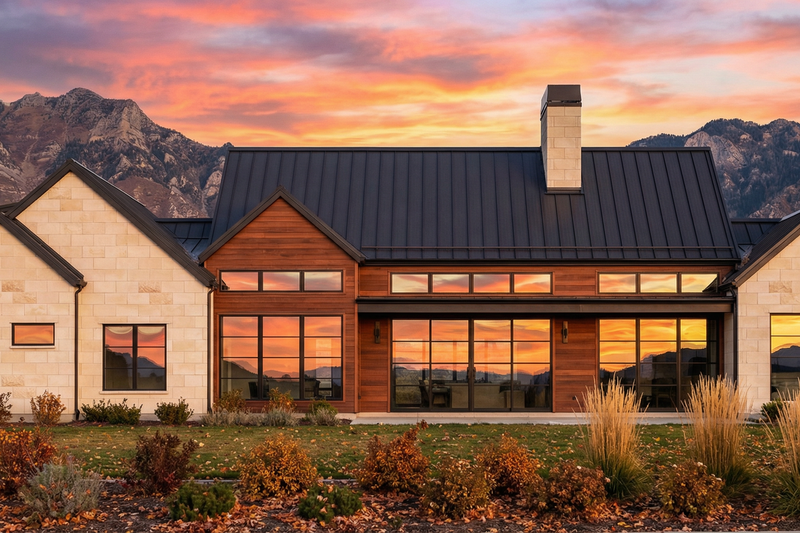Dream House Plan - Exterior - Rear Elevation for Modern House Plan #1096-185 - 4 bed, 4.5 bath