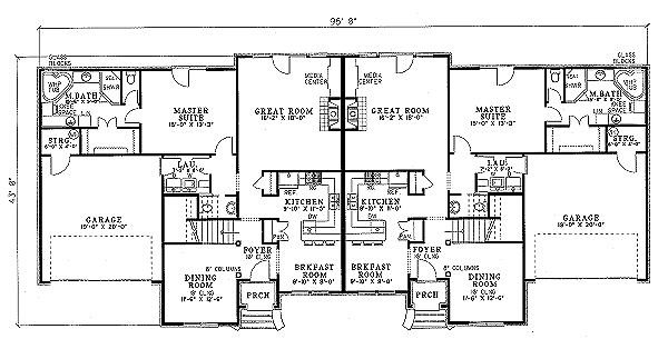 Dream House Plan - European Floor Plan - Main Floor Plan #17-2011