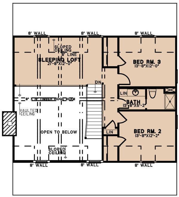 House Plan Design - Farmhouse Floor Plan - Upper Floor Plan #923-245