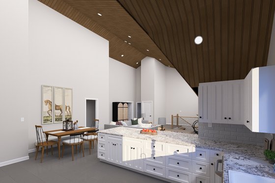 Interior - Kitchen 1 for Barndominium House Plan #1060-270 - 3 bed, 3.5 bath