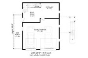 Country Style House Plan - 1 Beds 1 Baths 1715 Sq/Ft Plan #932-91 