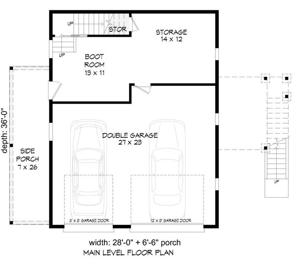 Country Floor Plan - Main Floor Plan #932-91