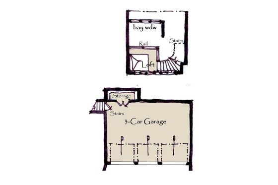 Floor Plan - Other Floor for Craftsman House Plan #921-4 - 3 bed, 4 bath