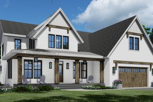 Farmhouse Exterior - Front Elevation Plan #51-1207
