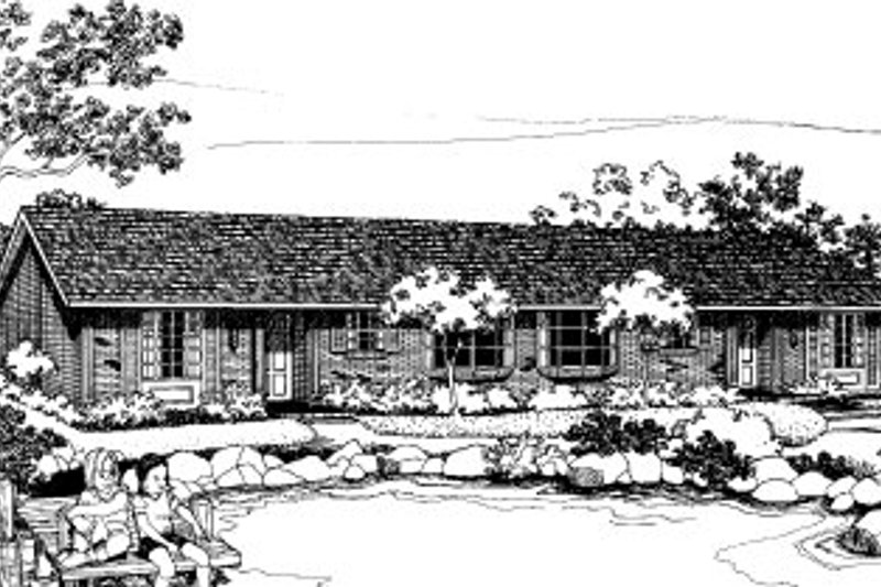 Ranch Style House Plan - 2 Beds 1 Baths 1706 Sq/Ft Plan #303-173