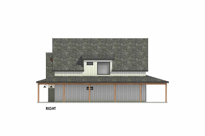 Dream House Plan - Exterior - Other Elevation 1 for Farmhouse House Plan #1096-199 - 3 bed, 2 bath