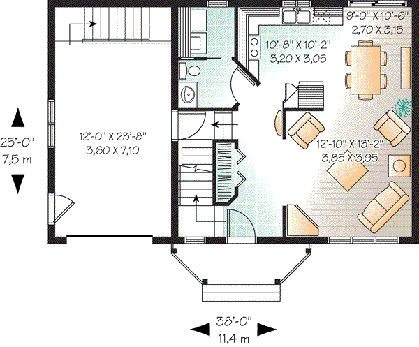 Home Plan - Traditional Floor Plan - Main Floor Plan #23-659
