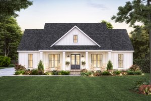 Architectural House Design - Farmhouse Exterior - Front Elevation Plan #1074-44