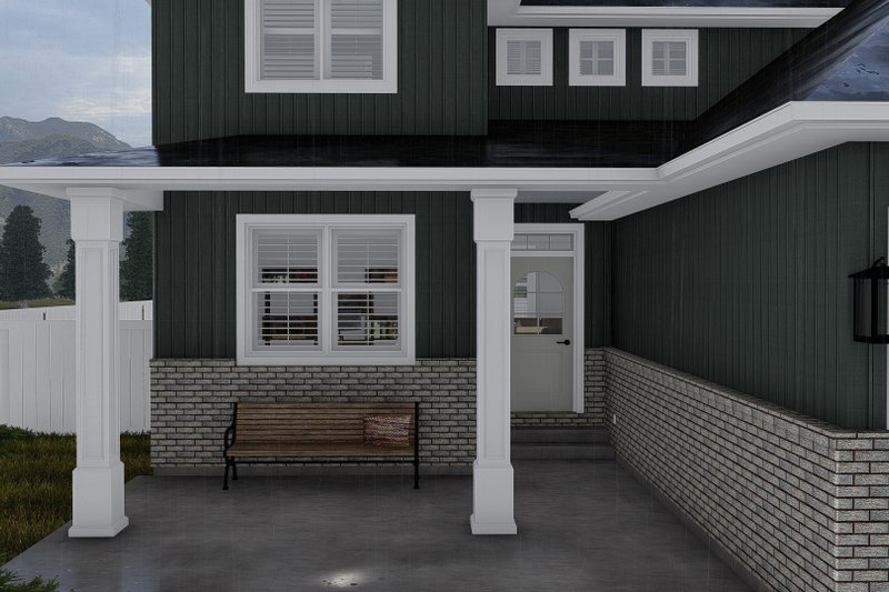 House Plan Design - Exterior - Covered Porch for Craftsman House Plan #1060-52 - 4 bed, 2.5 bath