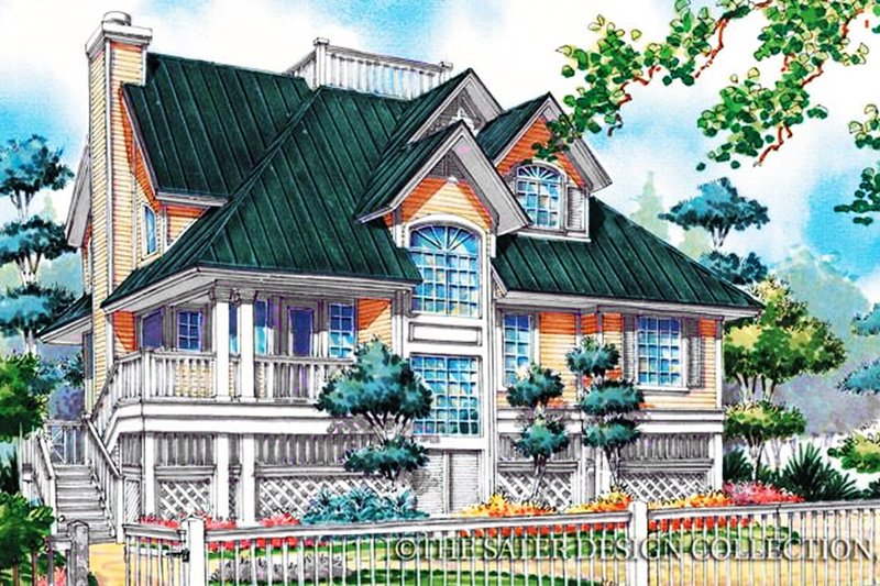 Home Plan - Country Exterior - Front Elevation Plan #930-48