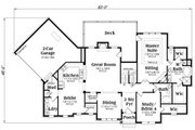 European Style House Plan - 4 Beds 3.5 Baths 2828 Sq/Ft Plan #419-305 