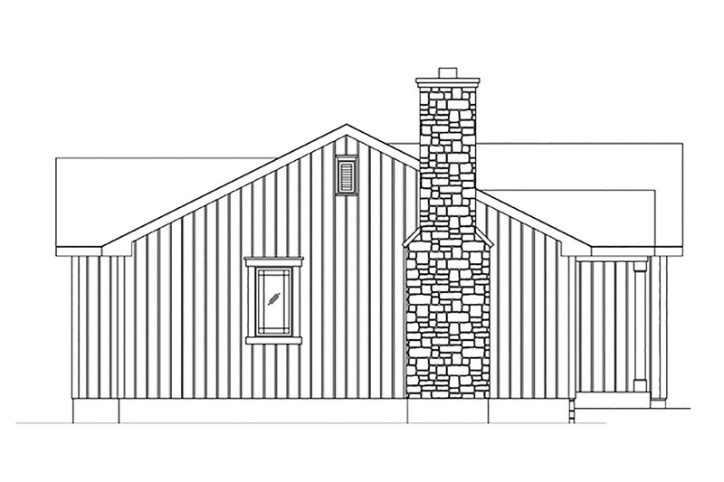 Dream House Plan - Exterior - Other Elevation 1 for Cottage House Plan #22-589 - 2 bed, 2 bath