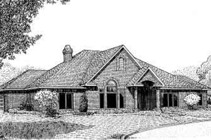 Home Plan - European Exterior - Front Elevation Plan #11-113