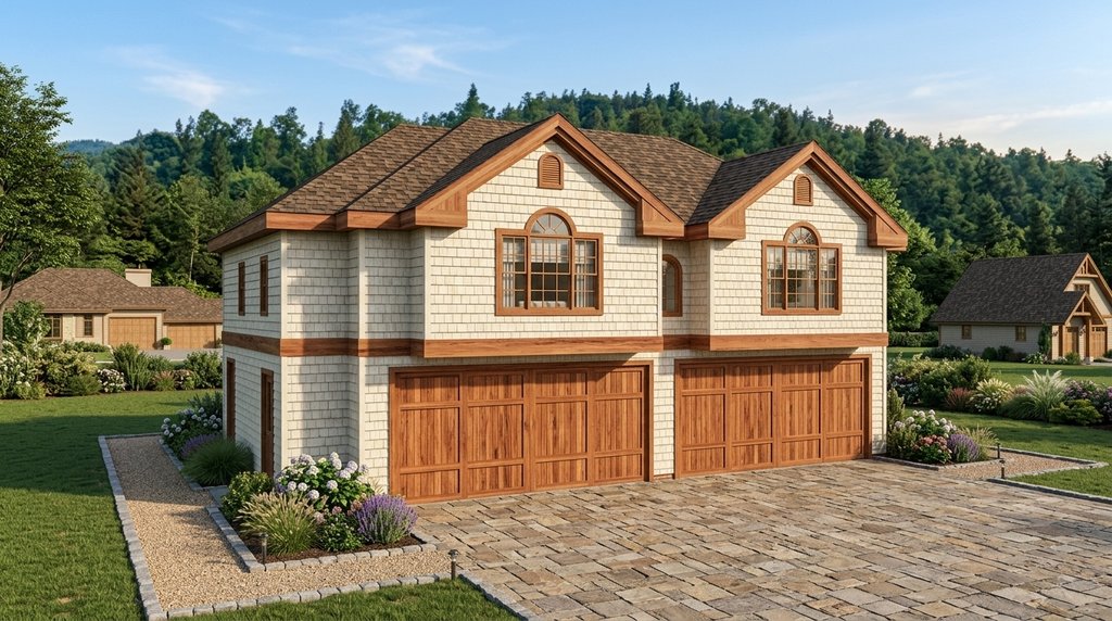 Exterior - Front Elevation 2 for Traditional House Plan #117-254 - 3 bed, 2 bath