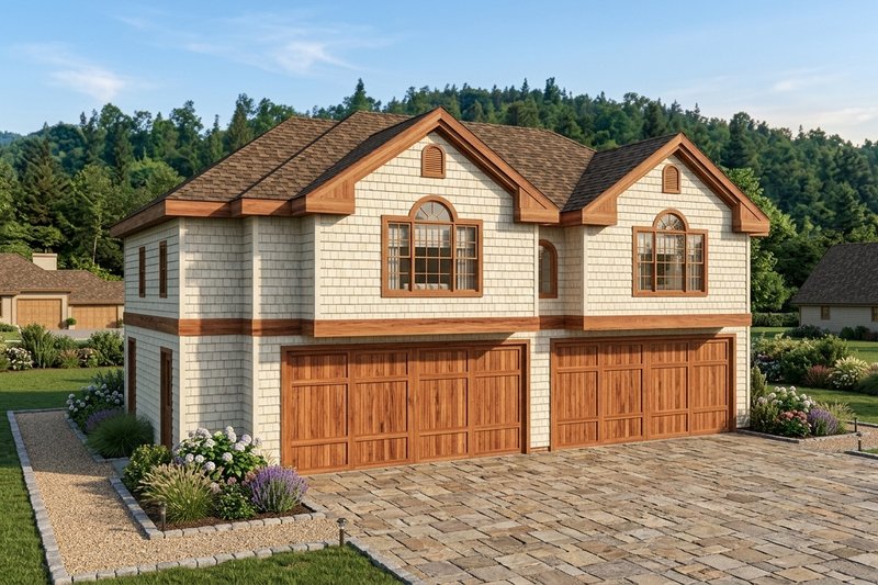 Home Plan - Exterior - Front Elevation 2 for Traditional House Plan #117-254 - 3 bed, 2 bath