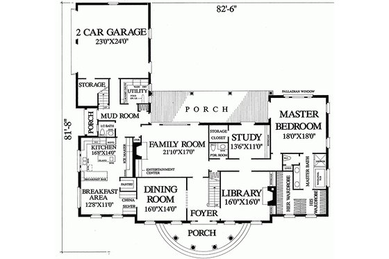 Main Level  4500 European style home