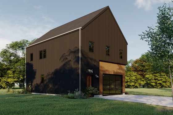 Exterior - Other Elevation 6 for Barndominium House Plan #1092-4 - 2 bed, 2.5 bath
