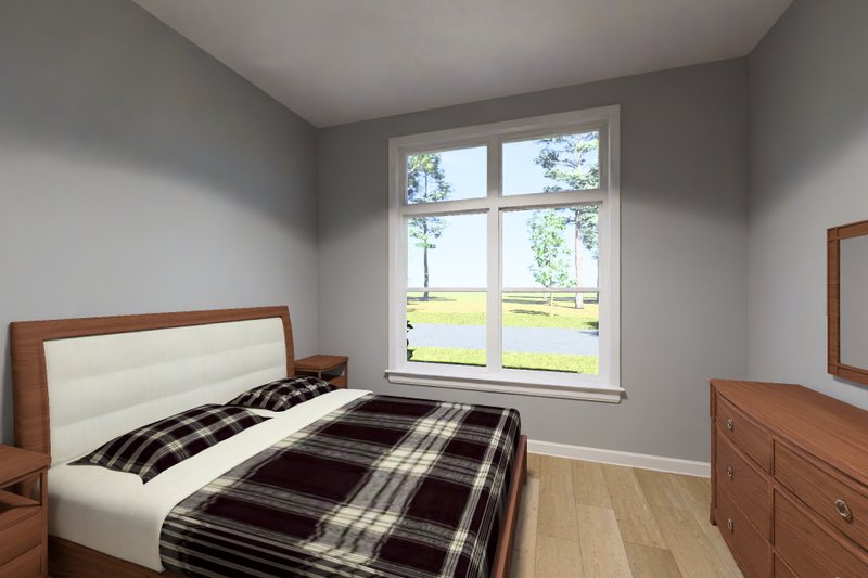 House Blueprint - Interior - Master Bedroom 3 for Modern House Plan #513-2446 - 2 bed, 2 bath